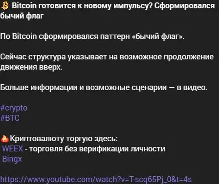 Разбор Bitcoin у Viktor Trade с рекламой WEEX и BingX